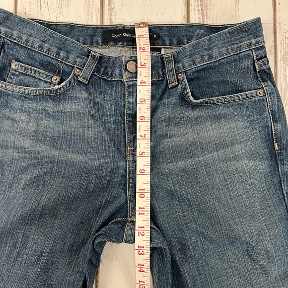 Calvin Klein Women's Flare Jeans Size 6 Boot Cut Wide Leg - Picture 11 of 12